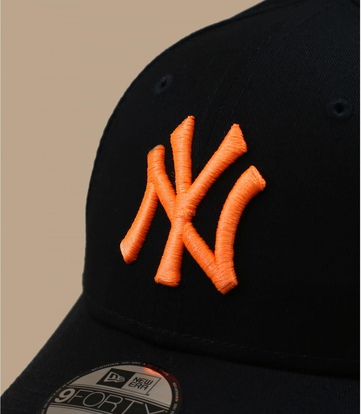 Casquette Kids NY black neon orange New Era